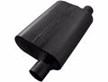 40 Series Delta Flow Chambered Muffler 40 Delta Flow 2.25 Offset In 2.25 Same Side Out -Aggressive Sound Flowmaster
