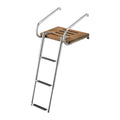 TEAK SWIM PLATFORM W/3-TELESCOPING