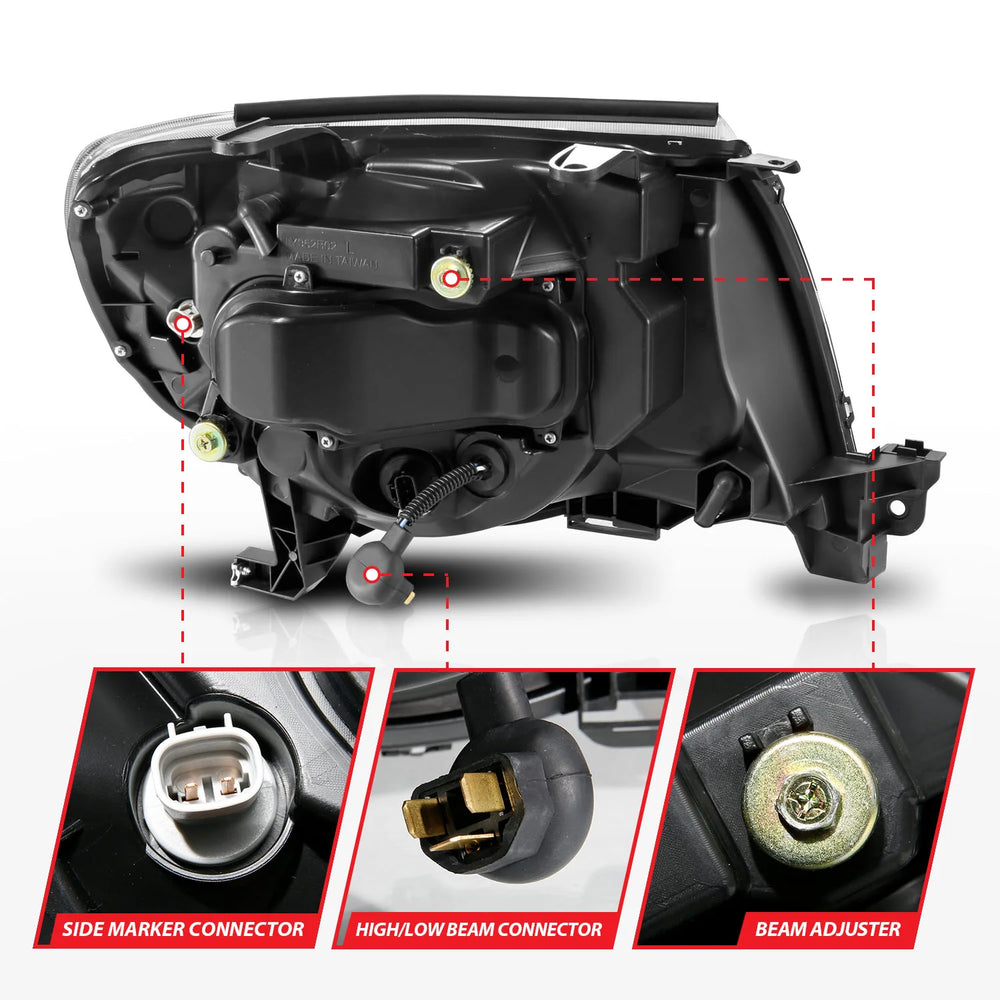9904 GRAND CHEROKEE HEADLIGHTS PROJECTOR WITH HALO CHROME DRIVER/PASSENGER
