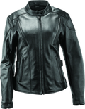 Kuryakyn Leather By River Road Race Leather Jacket Black Womens - Large