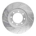 R1 11-21 Ford F-350 Super Duty 2WD Rear Right Slotted Black Brake Rotor