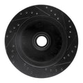 R1 95-04 Ford E-250 Econoline Front Left Drilled Black Brake Rotor