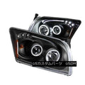 0712 CALIBER PROJECTOR BLACK CLEAR HALOS(CCFL)HEADLIGHTS DRIVER/PASSENGER