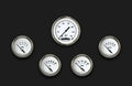 WHITE HOT 2 5/8IN SS 5 GAUGE SET-GM