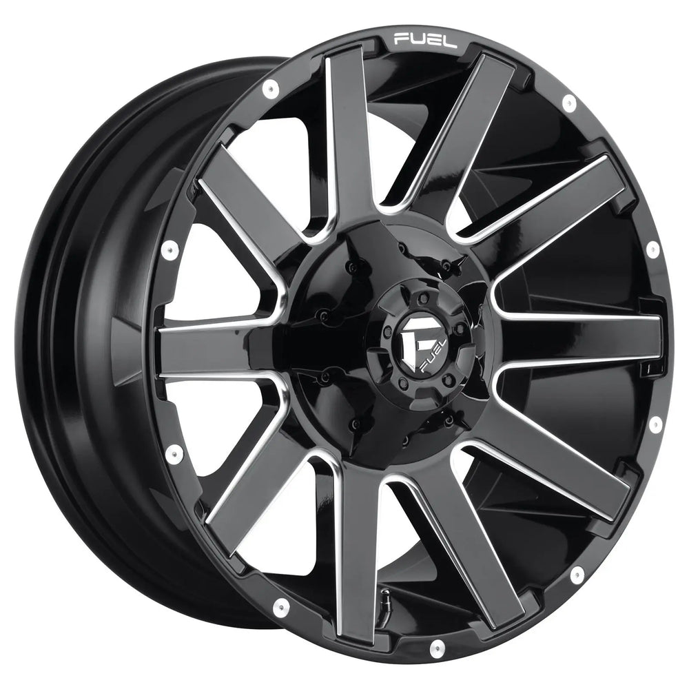 CONTRA 20x9 6x135.00 6x139.70 GLOSS BLACK MILLED (2 mm)