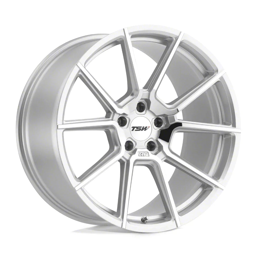 TSW Alloy Wheels silver auto part