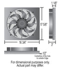 ~(13.5 lbs. 14X13X10)~ RAD Fan/Aluminum Shroud Assembly