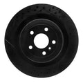 R1 12-19 Mercedes-Benz GLE63 AMG S Rear Drilled & Slotted Black Brake Rotor