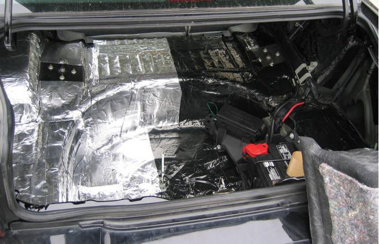 TRUNK CUSTOM INSULATION KIT POLYMER BLACK BACKING SILVER