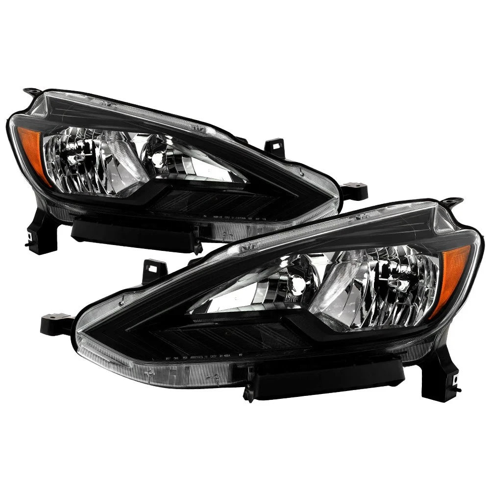1618 SENTRA OE HALOGEN HEADLIGHT BLACK