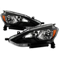 1618 SENTRA OE HALOGEN HEADLIGHT BLACK