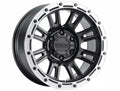 Raceline 956BS Compass 17x8.5in / 6x139.7 BP / 0mm Offset / 106.1mm Bore - Black & Silver Lip Wheel