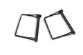 ~(49 lbs. 53X17X8)~ Overland Access Rack Black Mild Steel Aluminum Clamp-On With 3 Lifting Side Gates Includes (4) 3 Inch ZROADZ LED Pod Lights and Universal Wiring Harness 2019-2021 Ford Ranger