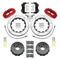 Wilwood 07-18 Jeep Wrangler Narrow Superlite 4R Rear Brake Kit Slotted 13.50in Rotor w/Lines - Red