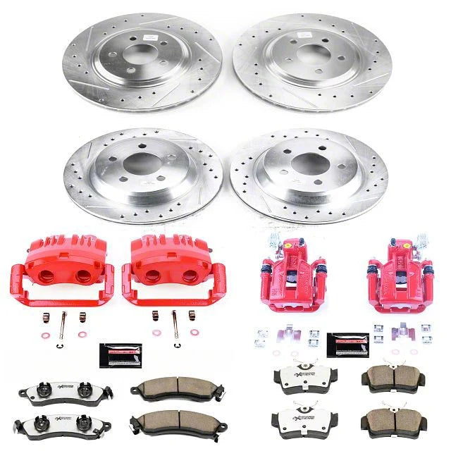 Power Stop 1999 Ford Mustang Front & Rear Z23 Evolution Sport Brake Kit w/Calipers
