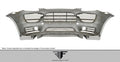 2011-2014 Porsche Cayenne AF-2 Front Bumper Cover ( GFK ) - 1 Piece