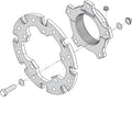 Wilwood Hub Kit Splined 46 Tooth Inboard Sprint Axle w/ 8x7.00 Floating Ring Rotor Adapter