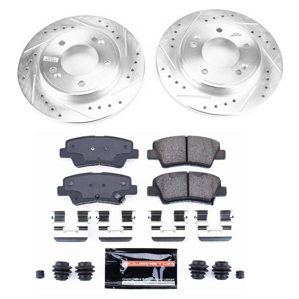 Power Stop 2019 Hyundai Veloster Front & Rear Z23 Evolution Sport Brake Kit