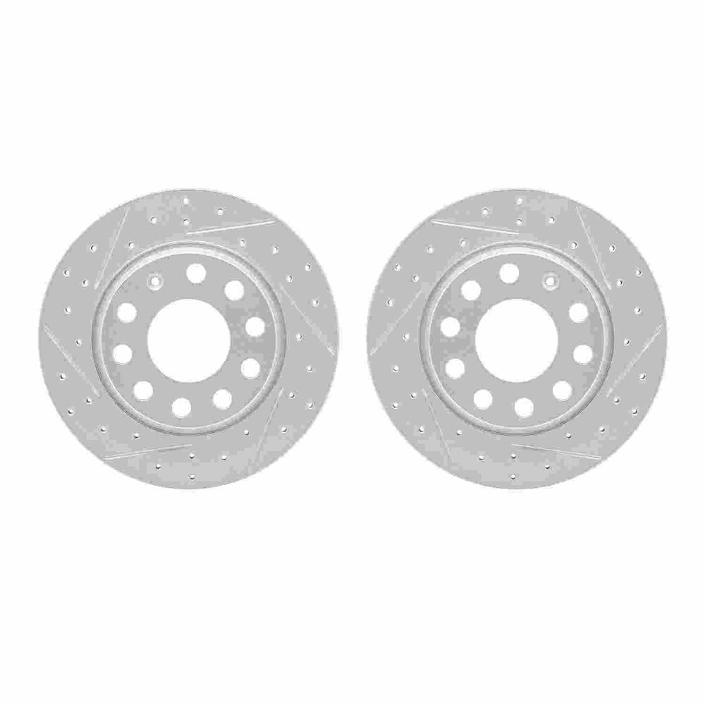 DFC 00-08 Audi A4 Rear Drilled & Slotted Geoperformance Rotors