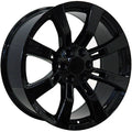 22 IN REPLICA WHEEL CA82 FITS CADILLAC ESCALADE RIM 22X9 BLACK WHEEL