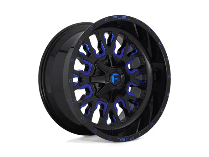~(42 lbs. 23X23X12)~ STROKE 20x9 6x120.00/6x139.70 GLOSS BLACK BLUE TINTED CLEAR (19 mm)