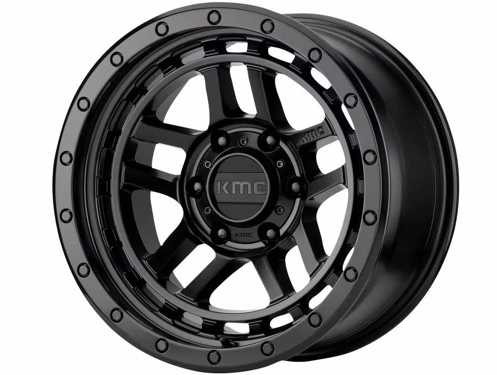 KMC Wheels black auto part