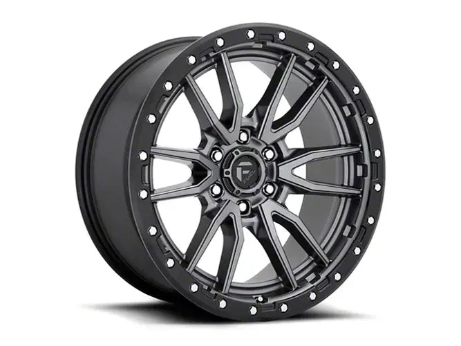 ~(58 lbs. 25X25X13)~ REBEL 22x10 8x180.00 MATTE GUN METAL BLACK BEAD RING (13 mm)