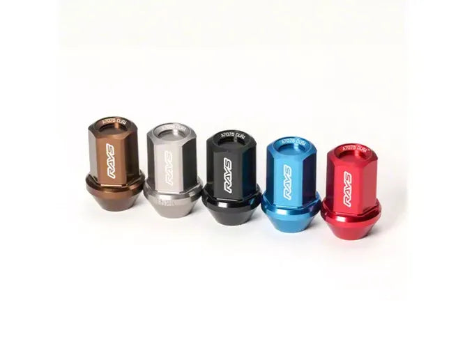 Rays Dura-Nut L37 Straight Type 6H 12x1.25 Lug Nut Set 20 Lug 4 Lock Set - Blue