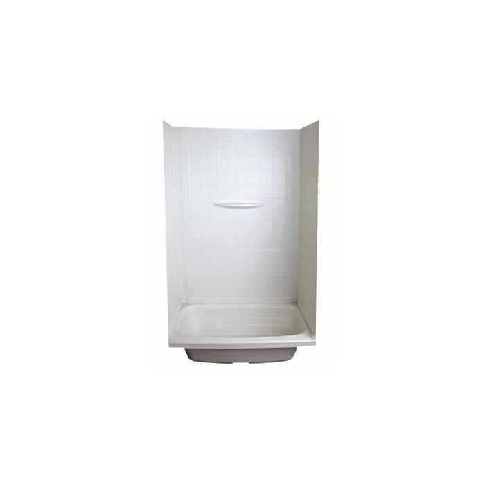 WUW27STDSPK; 27X54 WHT 1PC TILE WALL SPK