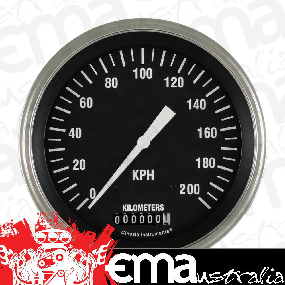 HOT ROD 5IN SPEEDO 200 KPH