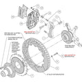 Wilwood Narrow Superlite 6R Front Hat Kit 13.06in Drilled Backdraft Cobra (BMW E36 Based)