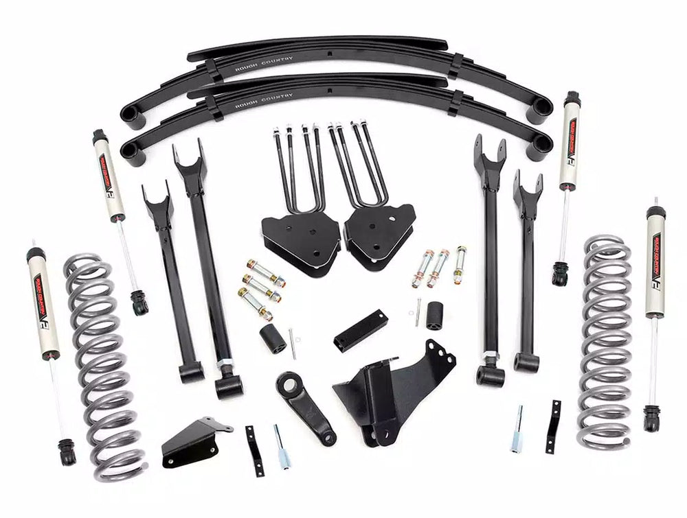 1x 9295 6 Inch Lift Kit Diesel 4 Link RR Spring V2 Ford Super Duty (05-07)