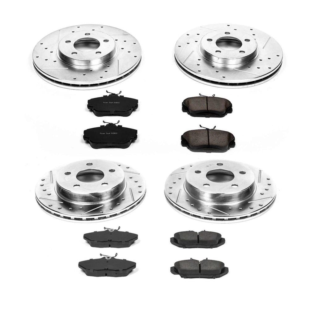 Power Stop 96-97 Ford Thunderbird Front & Rear Z23 Evolution Sport Brake Kit