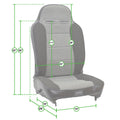 PRP 97-02 Jeep Wrangler TJ High Back Enduro Reclining Suspension Seats Kit- Gray