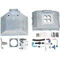 Carburetor Enclosure Assy w/Holley 4150 Fuel Lines Universal Satin Finish