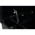 SADDLE BOX ALUMINUM FULL STANDARD GLOSS BLACK 11.0 CU FT