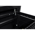 SADDLE BOX ALUMINUM FULL STANDARD GLOSS BLACK 11.0 CU FT