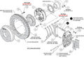 Wilwood 88-98 Chevy Silverado Superlite 4R 14.00x1.10in GT Slotted Rear Drum to Disc Conv. - Red