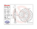 Brembo 2019 Audi A3 Quattro/19-20 Q3/15-20 S3 Front Premium Xtra Cross Drilled UV Coated Rotor