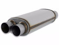 Flow Fx Muffler Flow Fx Muffler 3.00 Dual In/3.00 Dual Out Straight Through Performance Moderate Sound Stainless Steel Flowmaster