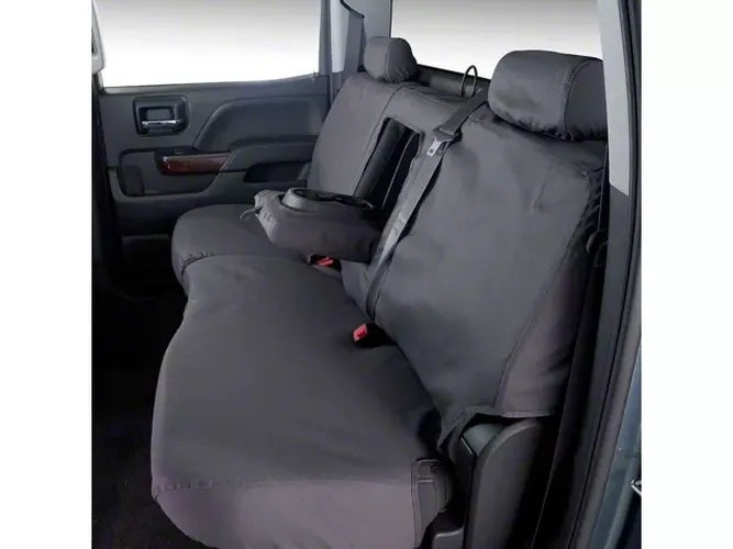 Covercraft 16-23 Toyota Tacoma Polycotton SeatSaver Custom Second Row Seat Covers - Grey