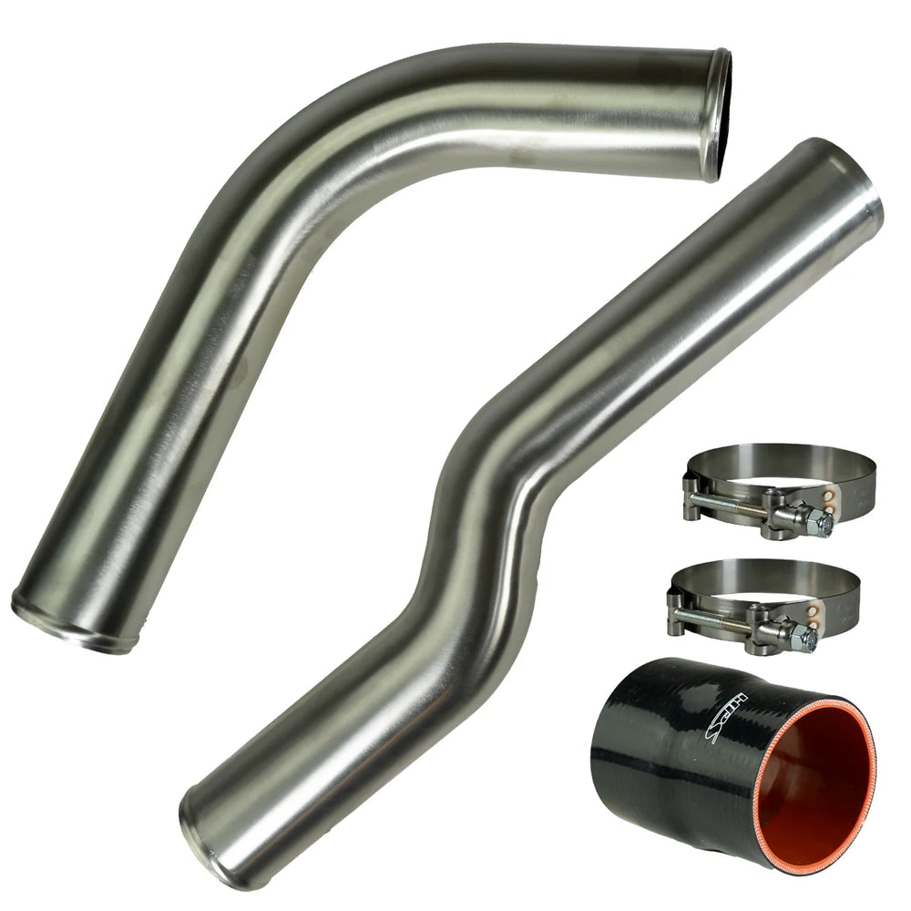 Industrial Injection 3 Dia. Charge Pipe Kit Brushed 304SS - 2003-07 Cummins 227719