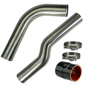 Industrial Injection 3 Dia. Charge Pipe Kit Brushed 304SS - 2003-07 Cummins 227719