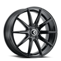 KRAZE COSMOS KR194 GLOSS BLACK 18X8 5-108 40MM 63.5MM