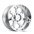 ~(42 lbs. 22X22X11)~ SEVENFOLD (9111) POLISHED 20X10 6-139.7 -25mm 106mm