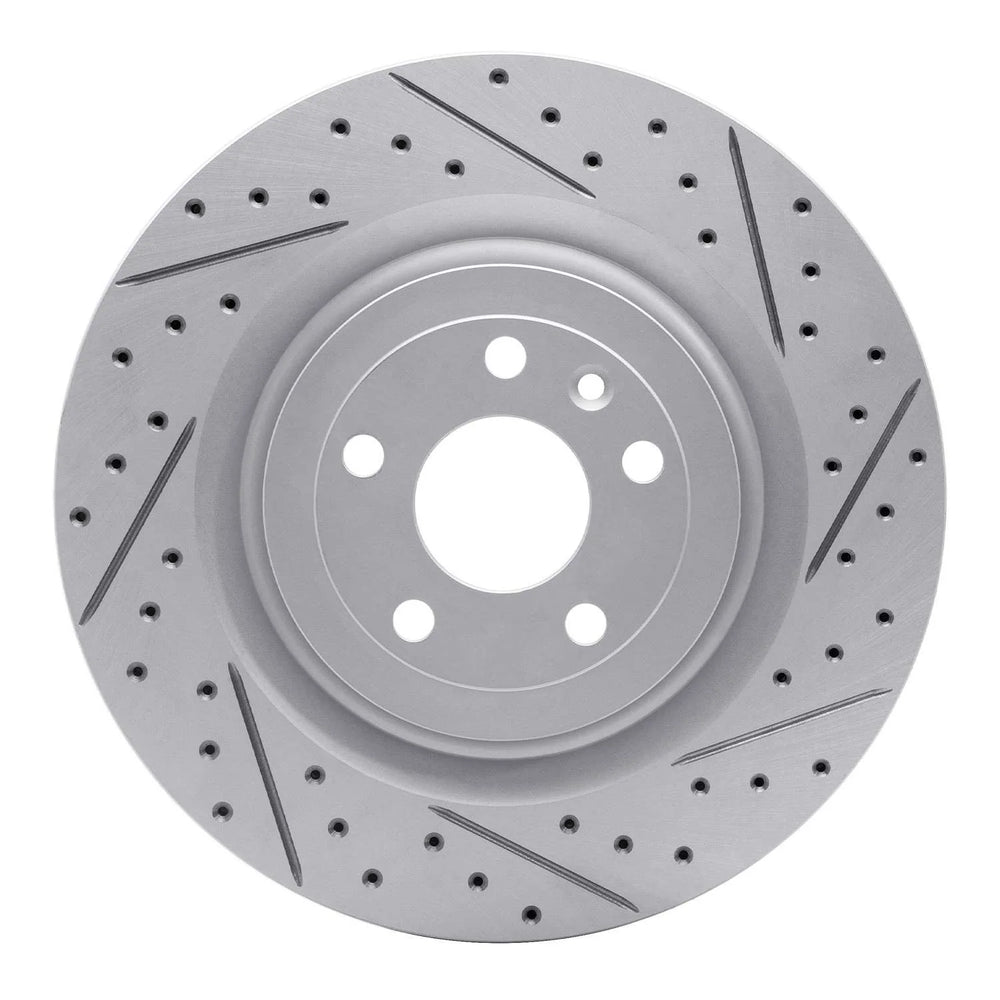 DFC 13-19 Ford Taurus Excl Sho Front Right Drilled & Slotted Geoperformance Rotor