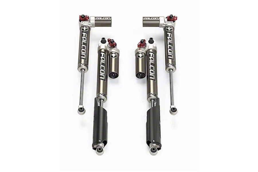 JL 4DR ECODIESEL: FALCON SP2 3.3 FAST ADJUST PIGGYBACK SHOCK KIT (24.5IN LIFT)