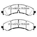 EBC S3 Brake Pad and Rotor Kit