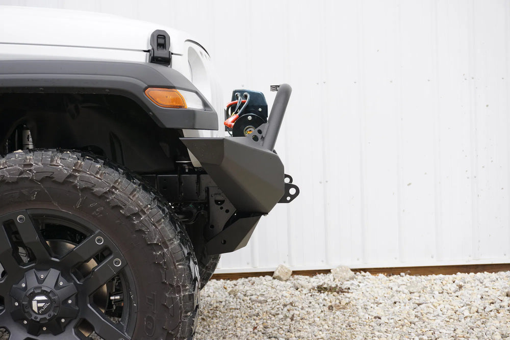 ~(95 lbs. 75X20X13)~ Destroyer Full-Width Front Bumper w/ Bull Bar