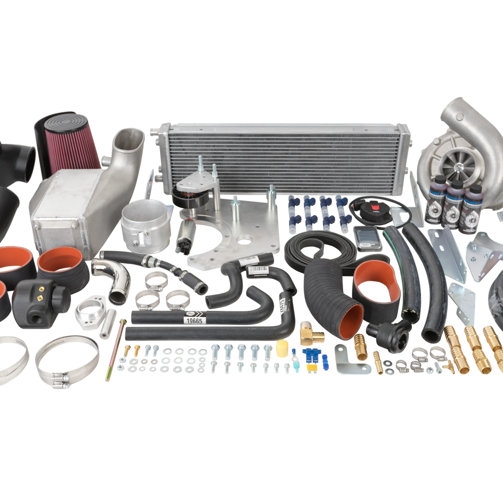 2007-2008 Ford Mustang 4.6 GT System w/V-3 Si-Trim AND Charge Cooler Black Finish